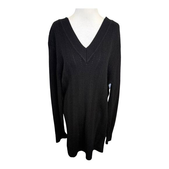 Rag &‎ Bone Women's V-Neck Black Cashmere Knit Long Sweater Size Small - Picture 1 of 7